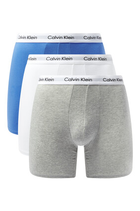 Stretch Cotton Boxer Briefs, Pack of 3
